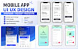 design mobile app ui mockup UI UX design app wireframe design app prototyping