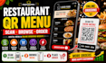 build restaurant digital menu qr code online ordering  food website system