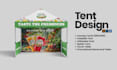 design eye catching canopy tent, table cover, flag