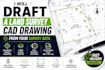 draft a land survey cad drawing from your survey data