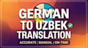 translate your documents from german to uzbek