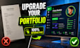 design a professional student and personal interactive PDF portfolio
