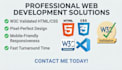 do HTML CSS bug fixing and code cleanup