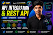 do python API integration, rest API development and automation