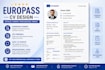 design a professional CV, resume and europass CV