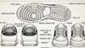 create shoe, sneaker tech pack, flat sketch and footwear cad technical drawing