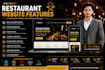 design fast loading business website, restaurant website