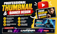 design youtube thumbnails and channel banners