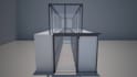 create 3d data center construction animation