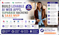 build lovable ai web apps, supabase backend and saas mvp