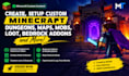 create,setup custom minecraft dungeons maps, mobs, loot, bedrock addons and more
