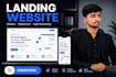 build a modern responsive react nextjs landing page