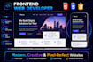 do frontend web development in html css javascript