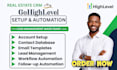 setup gohighlevel CRM email templates contact database lead management workflow