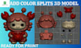 color stl file, split, slice 3d model on bambu lab ams for multicolor printing