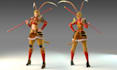 do 3d game character animation 3d game model cartoon rigging unity unreal engine