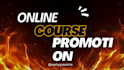 online course promotion, link promotion