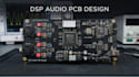 design dsp audio pcb with adc dac and balanced io and pcb layout