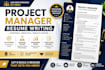 write an ats friendly project manager resume pmp CV  linkedin profile