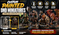 create custom painted 3d miniatures, figures and printable 3d modes