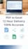 do fast data entry in excel google sheets PDF to excel in 12 hours
