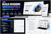 develop a modern responsive website using react and django
