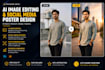 do expert ai image editing and social media poster design