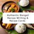 write authentic bengali recipe and design recipe card