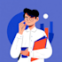 flat vector character illustration for anything