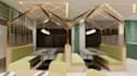 unique restaurant interior,high end lounge bar, functional space planning,skp 3d