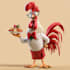 design killer cartoon and mascot food restaurant
