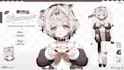 draw live2d vtuber model, vtuber model and rigging, live2d model, vtuber rigging