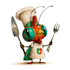 create a professional restaurant mascot for you