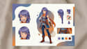 create a custom oc character reference and model sheet design