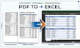 convert PDF to excel, word and editable spreadsheets