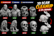 repair fix edit optimize 3d scan cleanup face mesh model modify for 3d printing