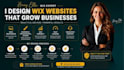 build or develop a standard wix website design, redesign