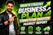 write a growth strategy business plan competitor analysis market report