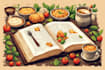 create a custom recipe book, cookbook and ebook illustration
