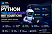 do a python web automation bot, auto purchase bot, buying bot, mentoring web bot