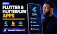 build flutterflow mobile app, flutter app with firebase or supabase as developer