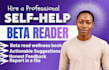 be self help book beta reader beta read personal developmental motivational book