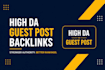 publish guest post backlinks on high da websites