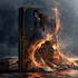 create an epic fantasy cover with magical artwork