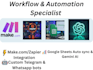 create automated makecom scenarios with openai and webhooks