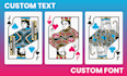 design custom playing cards, poker deck collector deck card box tuck box mockup