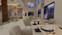 redesign restaurant interior, lounge, bar,cafe, coffee shop 3d rendering,2d plan