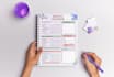 make minimalist planner or journal design in canva