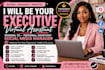 executive virtual assistant, general VA personal assistant, social media manager
