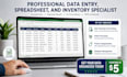 do professional data entry, excel, data cleaning and copy paste